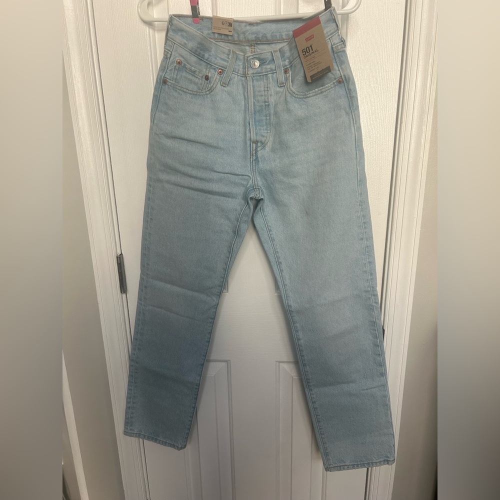 Levi's Women Original 501 Jeans 25x30 Button Fly Med Rise 100% Cotton NWOT